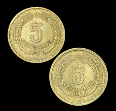 763 - Duas moedas do Chile