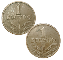 854 - Duas moedas de Portugal 1 escudo, 1979