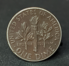 1072 - Estados Unidos 1 dime, 1980 D - Dime do Roosevelt - Com linda pátina - comprar online