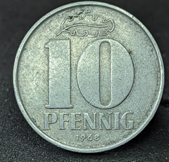 1221 - Alemanha 10 pfennig, 1968