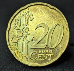 1300 - Itália 20 cêntimos de euro, 2002 - Com brilho de cunho - comprar online