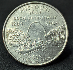 1390 - Estados Unidos ¼ dólar, 2003 Estado de Missouri