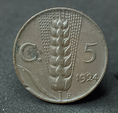 1388 - Itália 5 centésimos, 1924