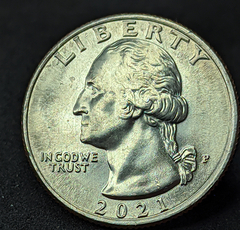 1398 - Estados Unidos da América quarter dólar, 2021 P - George Washington - Cruzando o Delaware - comprar online