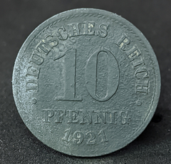 1619 - Alemanha 10 pfennig, 1921