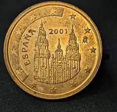 1789 - Espanha 2 cêntimos de euro, 2001