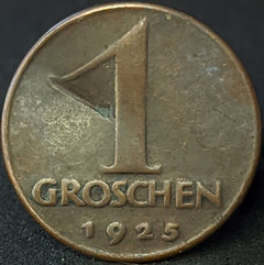 1804 - Áustria 1 groschen, 1925 - No estado