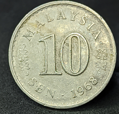 1831 - Malásia 10 sen, 1968