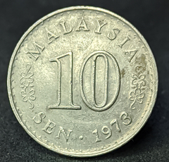 1832 - Malásia 10 sen, 1973