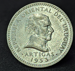 1855 - Uruguai 10 centésimos, 1953 - comprar online