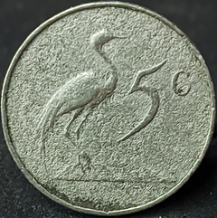 1864 - África do Sul 5 cêntimos, 1965