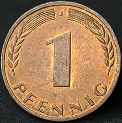 1869 - Alemanha 1 pfennig, 1966 J Hamburgo