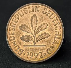 1877 - Alemanha 2 pfennig, 1992 D Munique - comprar online