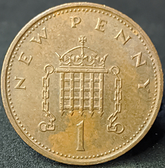 1897 - Reino Unido 1 penny novo, 1971