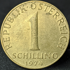 1909 - Áustria 1 schilling, 1974