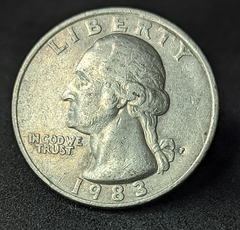1934 - Estados Unidos ¼ dólar, 1983 - Washington Quarter - comprar online