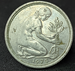 003 - Alemanha 50 pfennig, 1975 D Munique