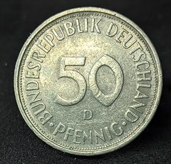 006 - Alemanha 50 pfennig, 1974 D Munique - comprar online