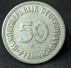 010 - Alemanha 50 pfennig, 1970 G Karlsruhe - comprar online