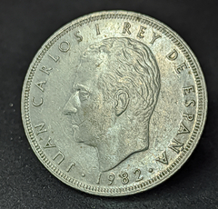 062 - Espanha 25 pesetas, 1982 - Cupro-Níquel, 8.3g, ø 26.5mm KM# 824 - comprar online