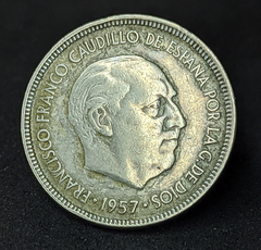 064 - Espanha 5 pesetas, 1957 - 65 dentro da estrela - comprar online