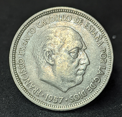 078 - Espanha 5 pesetas, 1957 - 71 dentro da estrela - comprar online