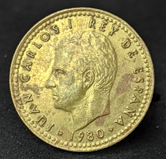114 - Espanha 1 peseta, 1980 - 82 dentro da estrela - comprar online