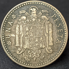 153 - Espanha 1 peseta, 1947 - 54 dentro da estrela
