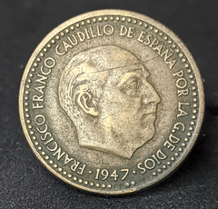 153 - Espanha 1 peseta, 1947 - 54 dentro da estrela - comprar online