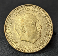 167 - Espanha 1 peseta, 1975 - 56 dentro da estrela - comprar online