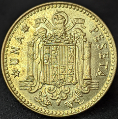 169 - Espanha 1 peseta, 1975 - 79 dentro da estrela