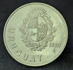 444 - Uruguai 1 peso novo, 1980 - Com brilho de cunho - comprar online