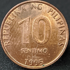 491 - Filipinas 10 cêntimos, 1995