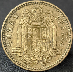 564 - Espanha 1 peseta, 1963 - 65 dentro da estrela
