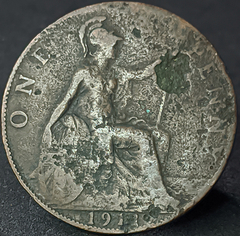 889 - Reino Unido 1 penny, 1911