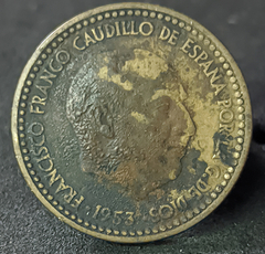 949 - Espanha 1 peseta, 1953 - 56 na estrela - comprar online