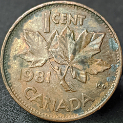 969 - Canadá 1 cêntimo, 1981