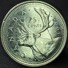1016 - Canadá 25 cêntimos, 2003