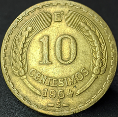 1062 - Chile 10 centésimos, 1964