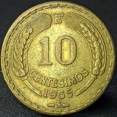 1064 - Chile 10 centésimos, 1965