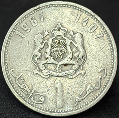 1178 - Marrocos 1 dirham, 1987