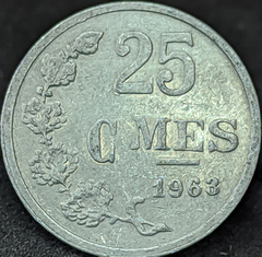 1193 - Luxemburgo 25 cêntimos, 1963