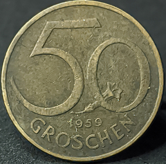 1291 - Áustria 50 groschen, 1959