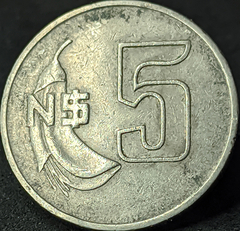 1382 - Uruguai 5 pesos novos, 1980