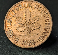 1443 - Alemanha 2 pfennig, 1984 F Stuttgart - comprar online