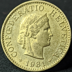 1515 - Suíça Suíça 5 rappen, 1981