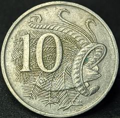 1671 - Austrália 10 cêntimos, 1966