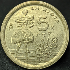 1682 - Espanha 5 pesetas, 1996 - La Rioja