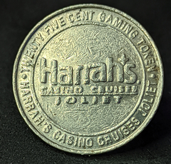 1858 - Ficha de Casino dos Estados Unidos 25 centavos - Harrah's Casino Cruises Joliet - comprar online