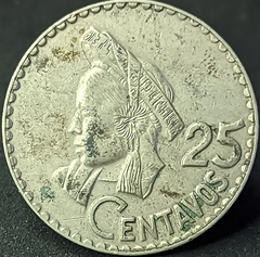 1938 - Guatemala 25 centavos, 1970